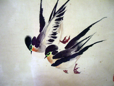方紀龍：花鳥四屏之四
